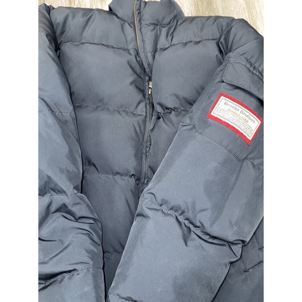 Brooks Brothers Youth Down Coat Size Medium Navy